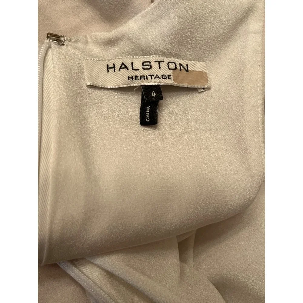 Halston Heritage White Midi Dress - Picture 8 of 10